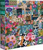 English Flower Shop - Victoria Ball | Eeboo | 1000 Pieces | Jigsaw Puzzle