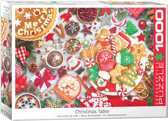 Eurographics | Christmas Table - Delicious Food | 1000 Pieces | Jigsaw Puzzle