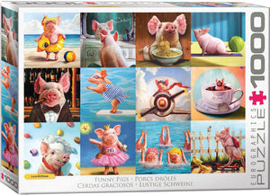 Funny Pigs - Lucia Heffernan | Eurographics | 1000 Pieces | Jigsaw Puzzle