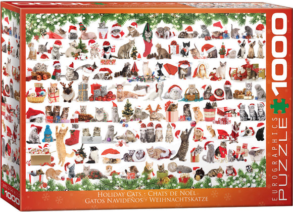 Eurographics | Holiday Cats - Christmas | 1000 Pieces | Jigsaw Puzzle