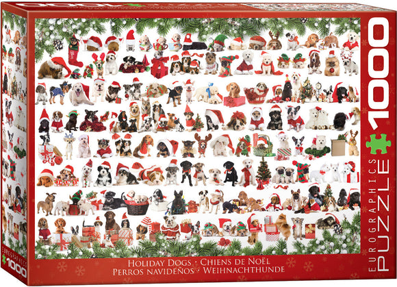 Eurographics | Holiday Dogs - Christmas | 1000 Pieces | Jigsaw Puzzle