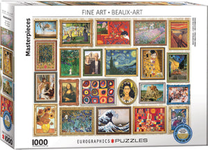 Masterpieces | Fine Art Collection | Eurographics | 1000 Pieces | Jigsaw Puzzle