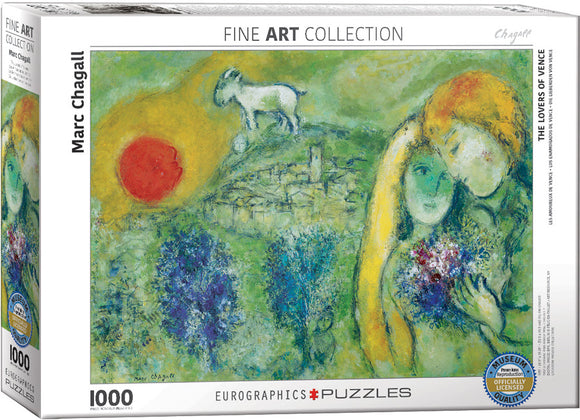 Eurographics | The Lovers of Venice - Marc Chagall | Fine Art Collection | 1000 Pieces | Jigsaw Puzzle