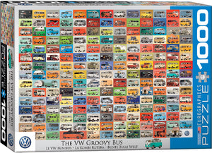 The VW Groovy Bus | Eurographics | 1000 Pieces | Jigsaw Puzzle