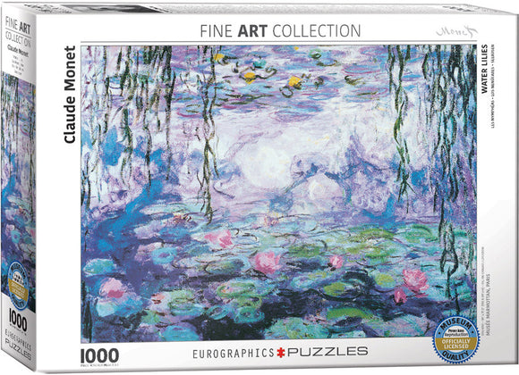 Eurographics | Waterlilies - Claude Monet | Fine Art Collection | 1000 Pieces | Jigsaw Puzzle