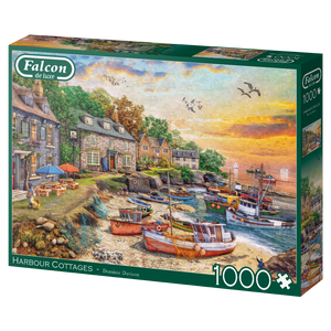 Harbour Cottages - Dominic Davison | Falcon | 1000 Pieces | Jigsaw Puzzle