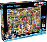 Feline Frenzy! - Mystery No.28 | Wasgij? | Holdson | 1000 Pieces | Jigsaw Puzzle