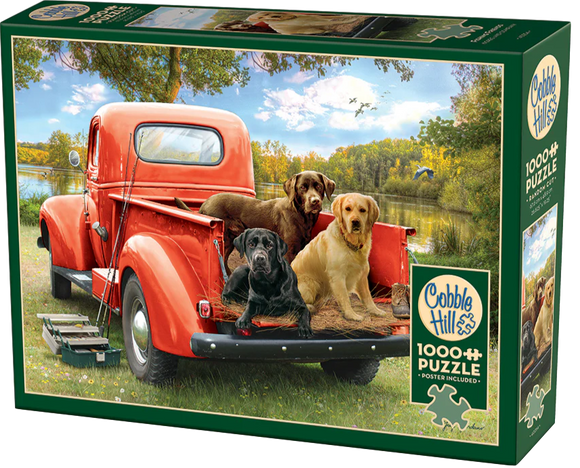 Fishing Friends - Greg Giordano | Cobble Hill | 1000 Pieces | Jigsaw Puzzle