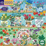 Floral Cupboard - Debbie George | Eeboo | 1000 Pieces | Jigsaw Puzzle