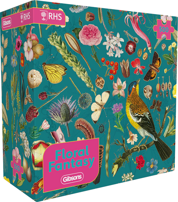 Floral Fantasy - The Royal Horticultural Society | Gibsons | 500 Pieces | Jigsaw Puzzle