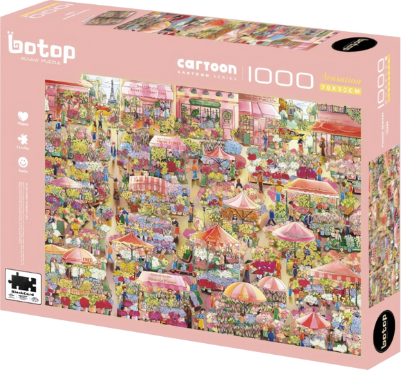 Flower Market | Botop | 1000 Pieces | Jigsaw Puzzle