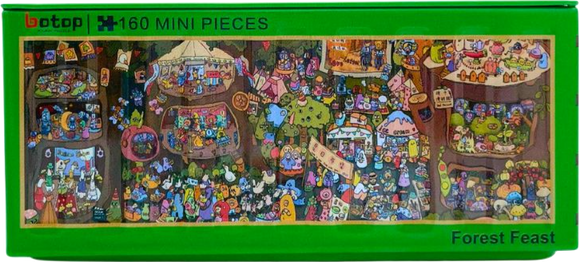 Forest Feast | Botop | 160 Pieces | Mini Jigsaw Puzzle