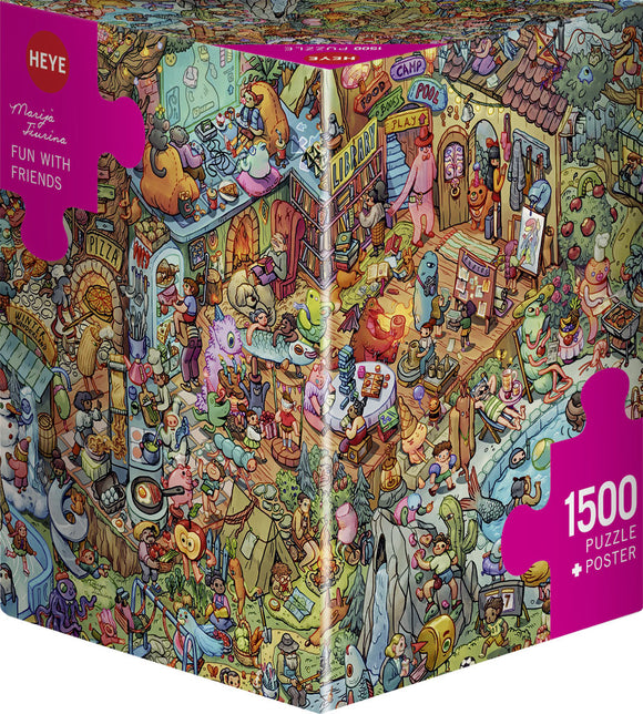 Fun with Friends - Marija Tiurina | Heye | 1500 Pieces | Jigsaw Puzzle