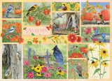 Garden Birds in Autumn - Jane Shasky | Cobble Hill | 500 Pieces | Jigsaw Puzzle