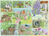 Garden Birds in Spring - Jane Shasky | Cobble Hill | 500 Pieces | Jigsaw Puzzle