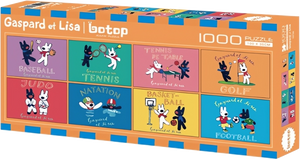 Sports Day - Gaspard et Lisa | Botop Fusion | 1000 Pieces | Panorama Jigsaw Puzzle