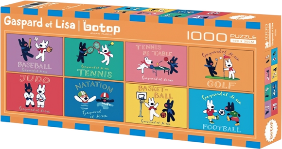 Sports Day - Gaspard et Lisa | Botop Fusion | 1000 Pieces | Panorama Jigsaw Puzzle