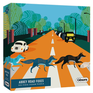 Abbey Road Foxes | Gibsons | 500 Pieces | Jigsaw Puzzle