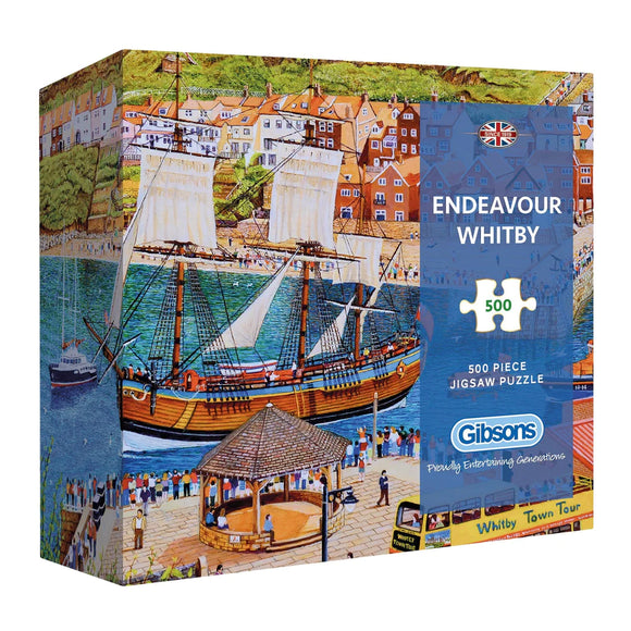 Gibsons | Endeavour Whitby - Roger Neil Turner | 500 Pieces | Jigsaw Puzzle