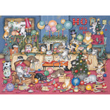 Gibsons | Feline Festivities - Linda Jane Smith | 1000 Pieces | Jigsaw Puzzle
