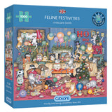 Gibsons | Feline Festivities - Linda Jane Smith | 1000 Pieces | Jigsaw Puzzle