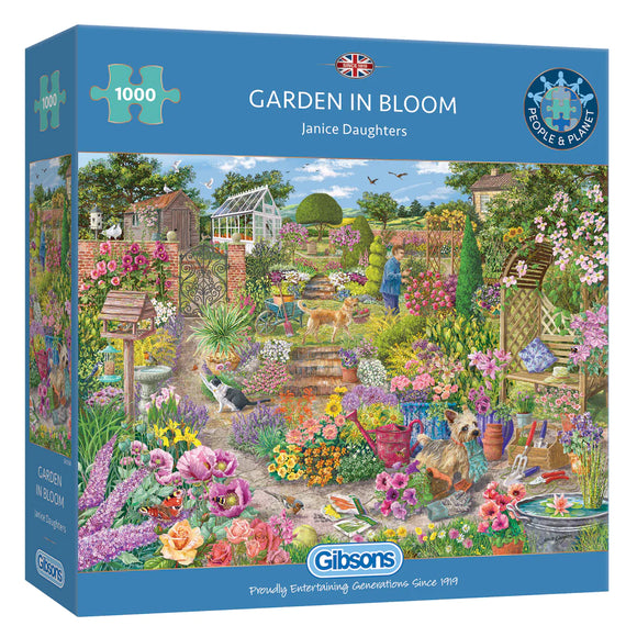 Garden In Bloom - Janice Daughters | Gibsons | 1000 Pieces | Jigsaw Puzzle