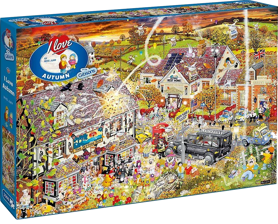I Love Autumn Mike Jupp Gibsons 1000 Pieces Jigsaw Puzzle