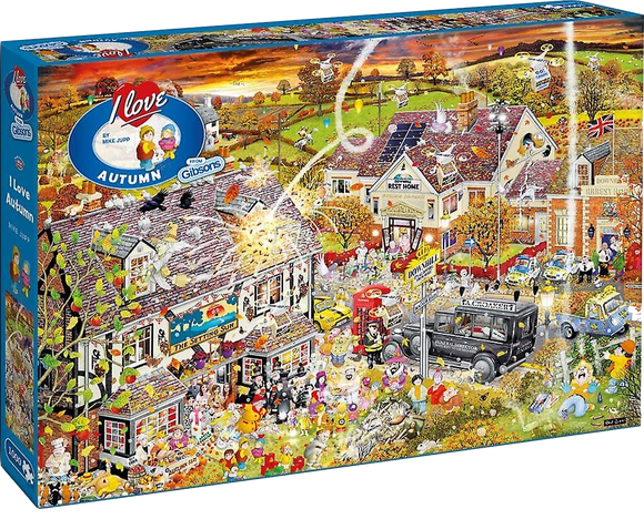 Gibsons | I Love Autumn - Mike Jupp | 1000 Pieces | Jigsaw Puzzle