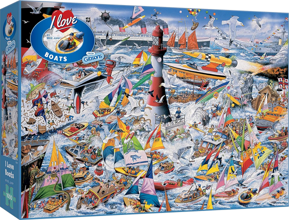 Gibsons | I Love Boats - Mike Jupp | 1000 Pieces | Jigsaw Puzzle