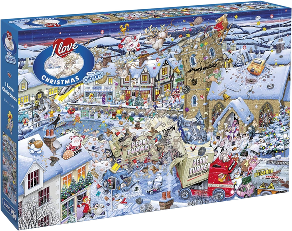 Gibsons | I Love Christmas - Mike Jupp | 1000 Pieces | Jigsaw Puzzle