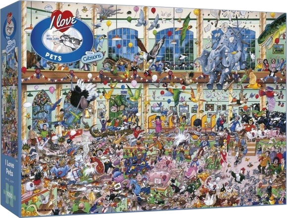 Gibsons | I Love Pets - Mike Jupp | 1000 Pieces | Jigsaw Puzzle