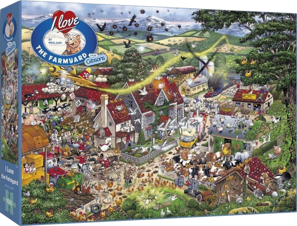 Gibsons | I Love The Farmyard - Mike Jupp | 1000 Pieces | Jigsaw Puzzle