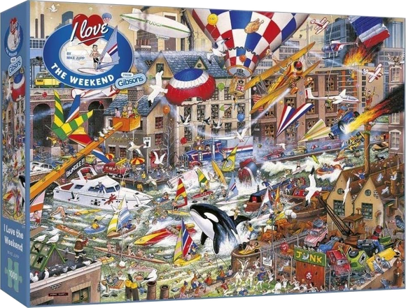 Gibsons | I Love The Weekend - Mike Jupp | 1000 Pieces | Jigsaw Puzzle