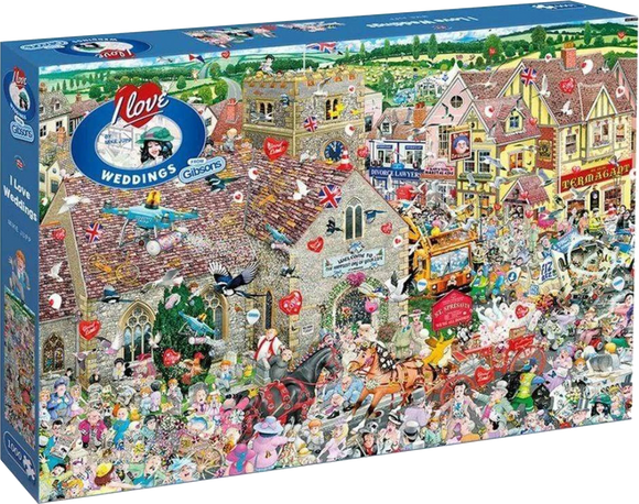 Gibsons | I Love Weddings - Mike Jupp | 1000 Pieces | Jigsaw Puzzle