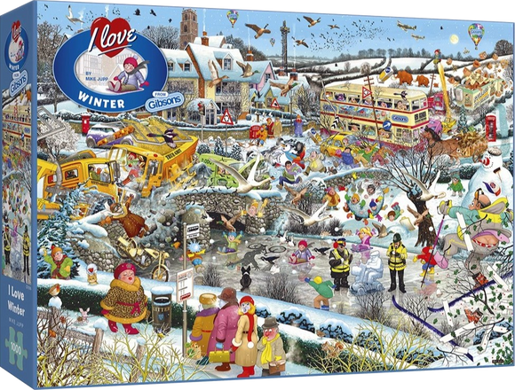 Gibsons | I Love Winter - Mike Jupp | 1000 Pieces | Jigsaw Puzzle
