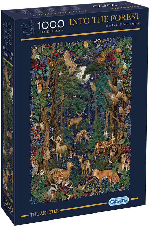 Gibsons | Into The Forest - The Art File | 1000 Pieces | Jigsaw Puzzle