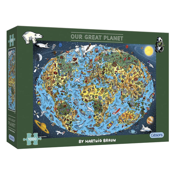 Our Great Planet - Hartwig Braun | Gibsons | 1000 Pieces | Jigsaw Puzzle