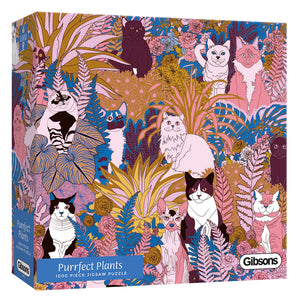 Purrfect Plants - Kitty Bardsley | Gibsons | 1000 Pieces | Jigsaw Puzzle