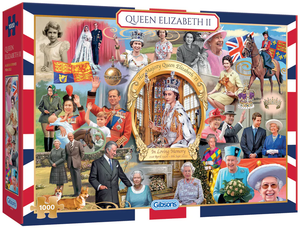 Queen Elizabeth II - Victor McLindon | Gibsons | 1000 Pieces | Jigsaw Puzzle