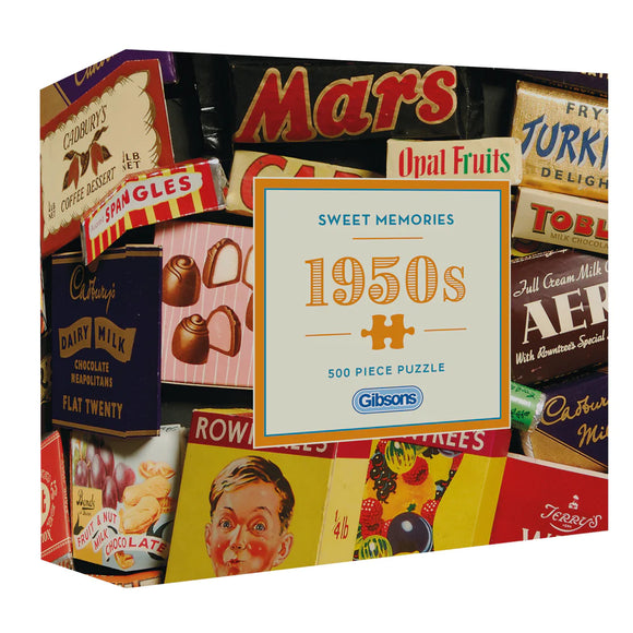 Sweet Memories Of The 1950s - Robert Opie | Gibsons | 500 Pieces | Jigsaw Puzzle