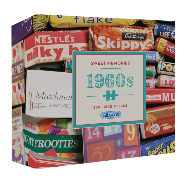 Gibsons | Sweet Memories Of The 1960s - Robert Opie | 500 Pieces | Jigsaw Puzzle