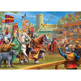 Gibsons | The Joust At Warwick - Mat Edwards | 1000 Pieces | Jigsaw Puzzle