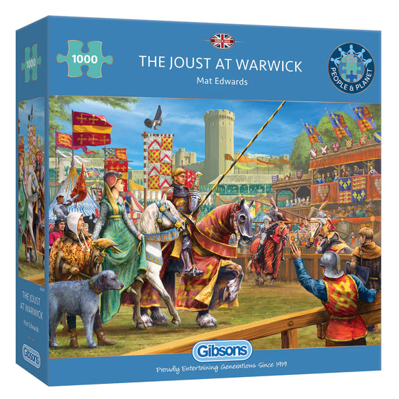 The Joust At Warwick - Mat Edwards | Gibsons | 1000 Pieces | Jigsaw Puzzle