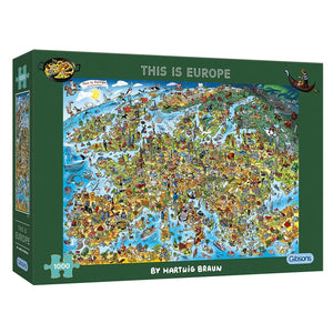 This Is Europe - Hartwig Braun | Gibsons | 1000 Pieces | Jigsaw Puzzle