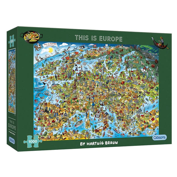 Gibsons | This Is Europe - Hartwig Braun | 1000 Pieces | Jigsaw Puzzle