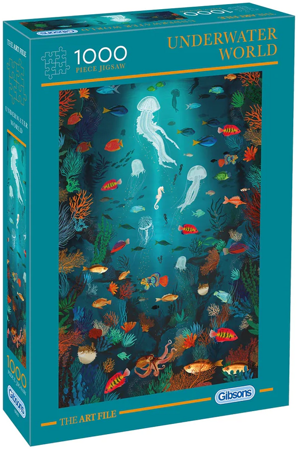 Gibsons | Underwater World - The Art File | 1000 Pieces | Jigsaw Puzzle
