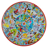 Good Deeds | Eeboo | 36 XXL Pieces | Round Jigsaw Puzzle