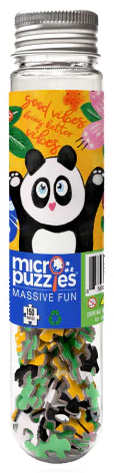 Good Vibes - Puzzle Pandas | Micro Puzzles | 150 Pieces | Micro Jigsaw Puzzle