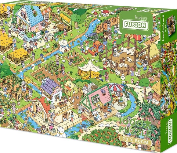 Grandma's Yard | Botop Fusion | 1000 Pieces | Jigsaw Puzzle