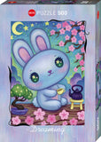 Bunny Zen Garden - Dreaming | Jeremiah Ketner | Heye | 500 Pieces | Jigsaw Puzzle